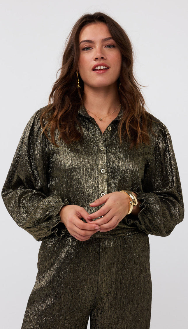 Ydence Blouse Jaylyn Gold Stretchshop.nl