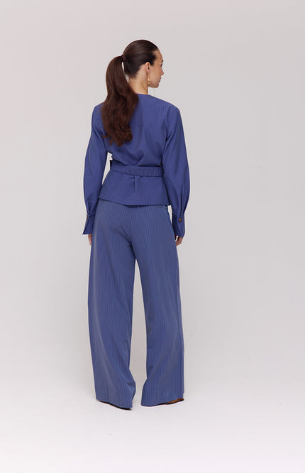 Harper & Yve Broek Mason Blue Stripe SS6N105 Stretchshop.nl