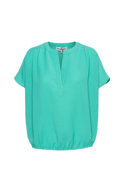 &Co woman Top Nola Aqua Green BL371 Stretchshop.nl