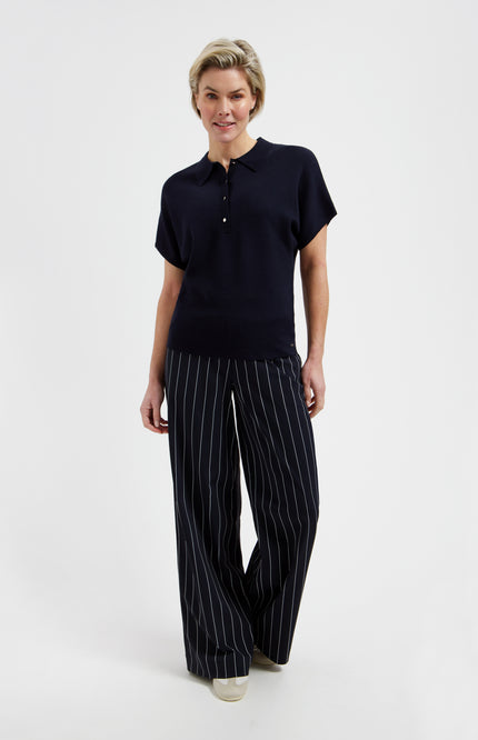 Travel Broek Mille Blue Simple White L14-480-3028