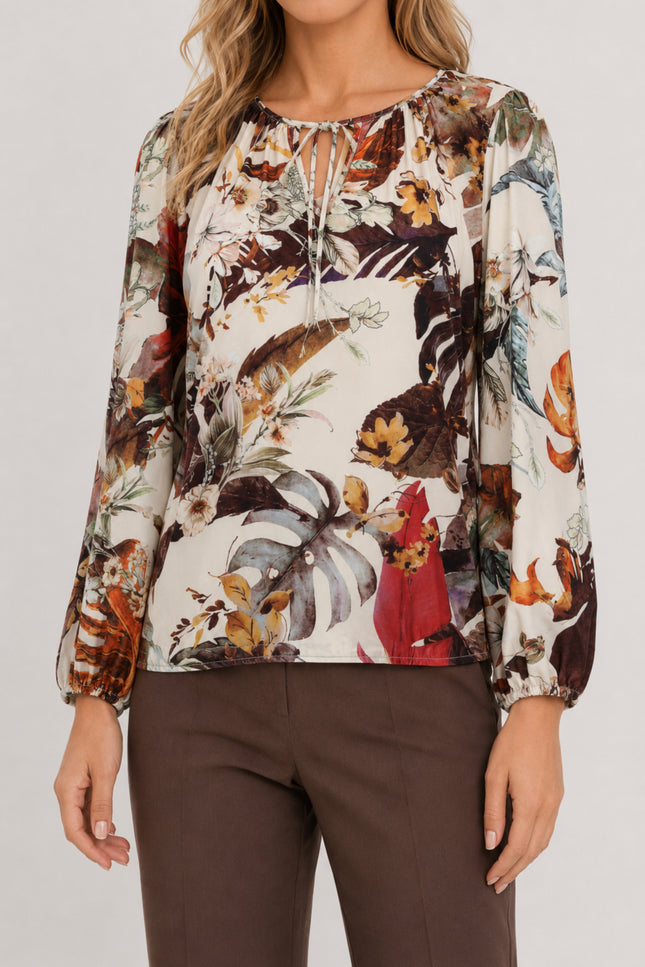 Top Met Botanische Print D206-P171