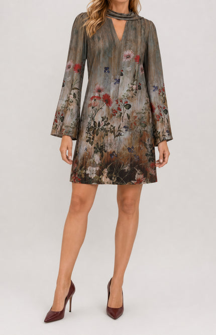 Jurk Sjaaltje Met Print D214L-P168
