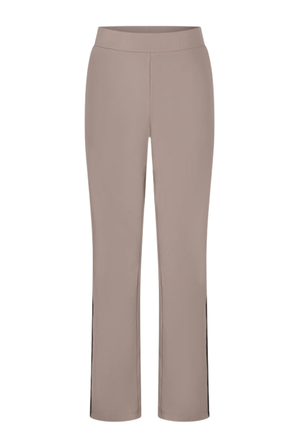 Taupe reiskleding van Zoso, de Travel Broek Rosan 264 met comfortabele pasvorm en praktische zakken.