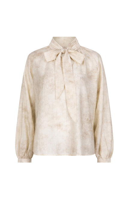 Blouse Raglan Shawl Collar Offwhite F25.14510
