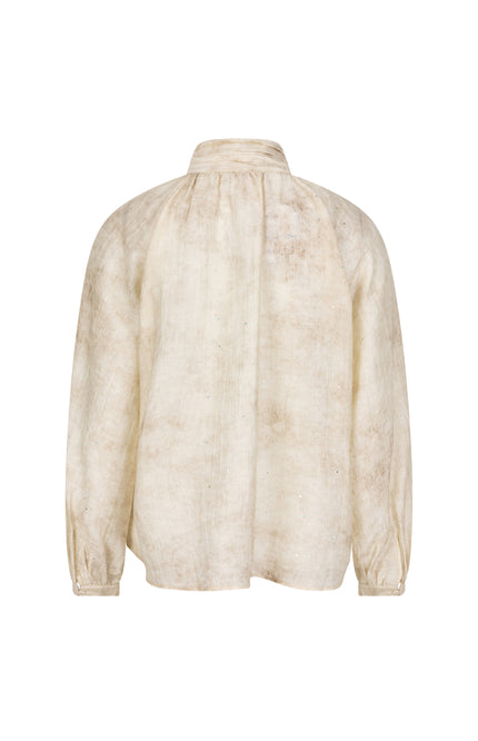 Blouse Raglan Shawl Collar Offwhite F25.14510