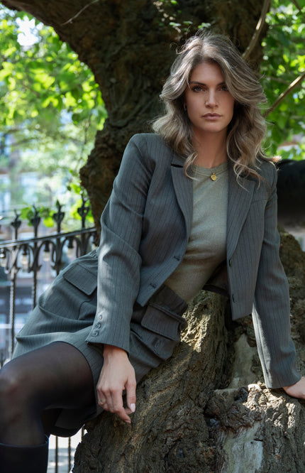 Blazer Claire Green Stripe