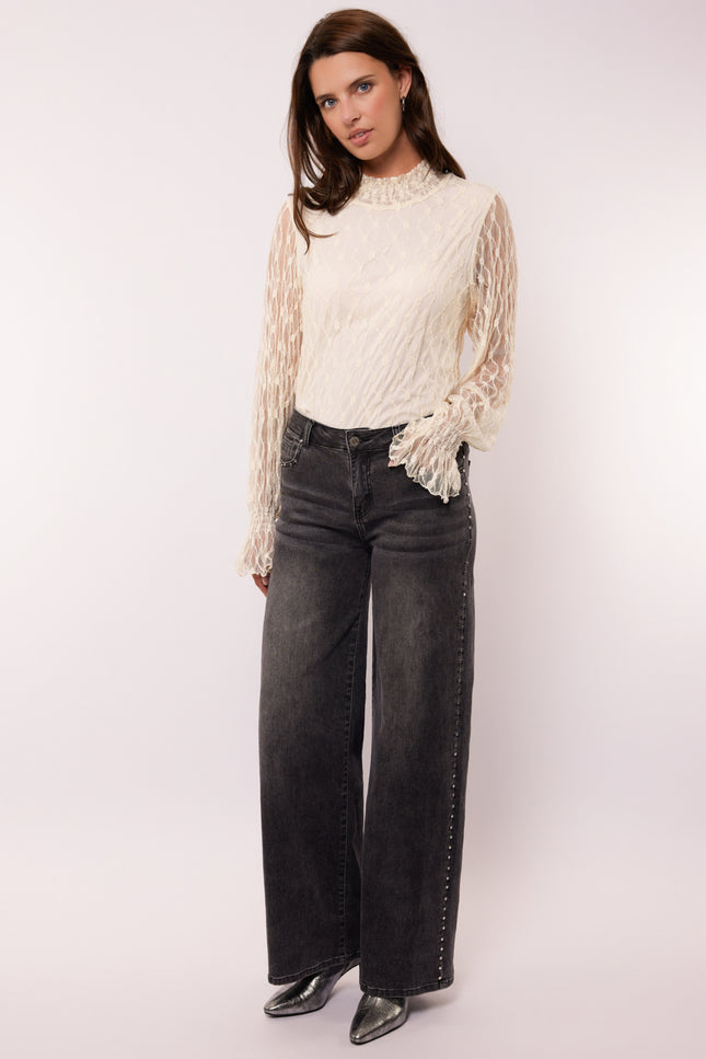 Broek Neona Denim Dark Grey