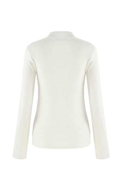 Top Kamille knitting Wool White