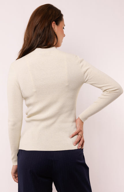 Top Kamille knitting Wool White