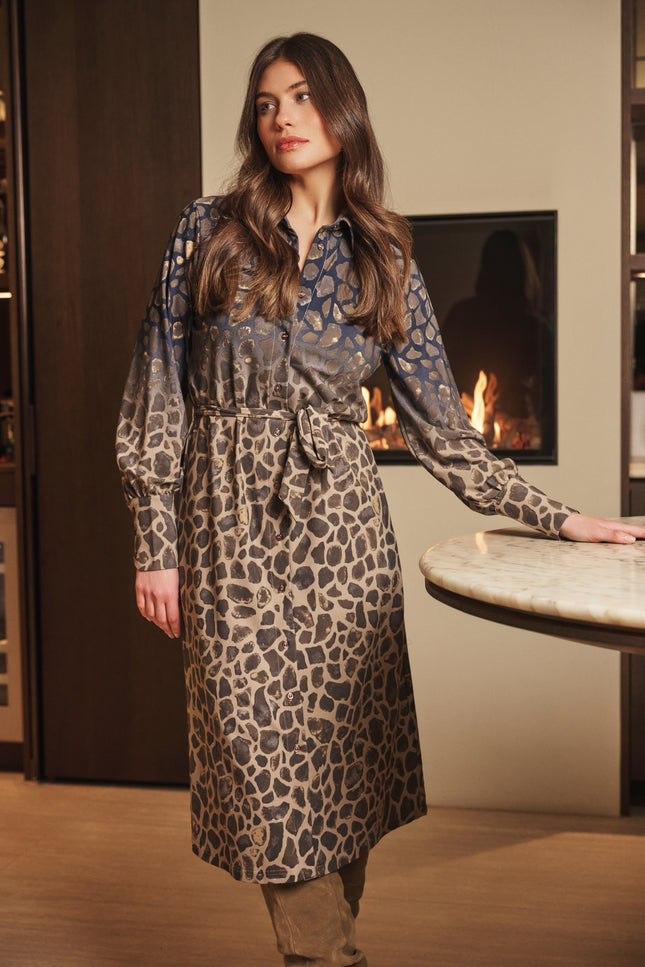 Jurk Bibian Sahara Dark Night Blue