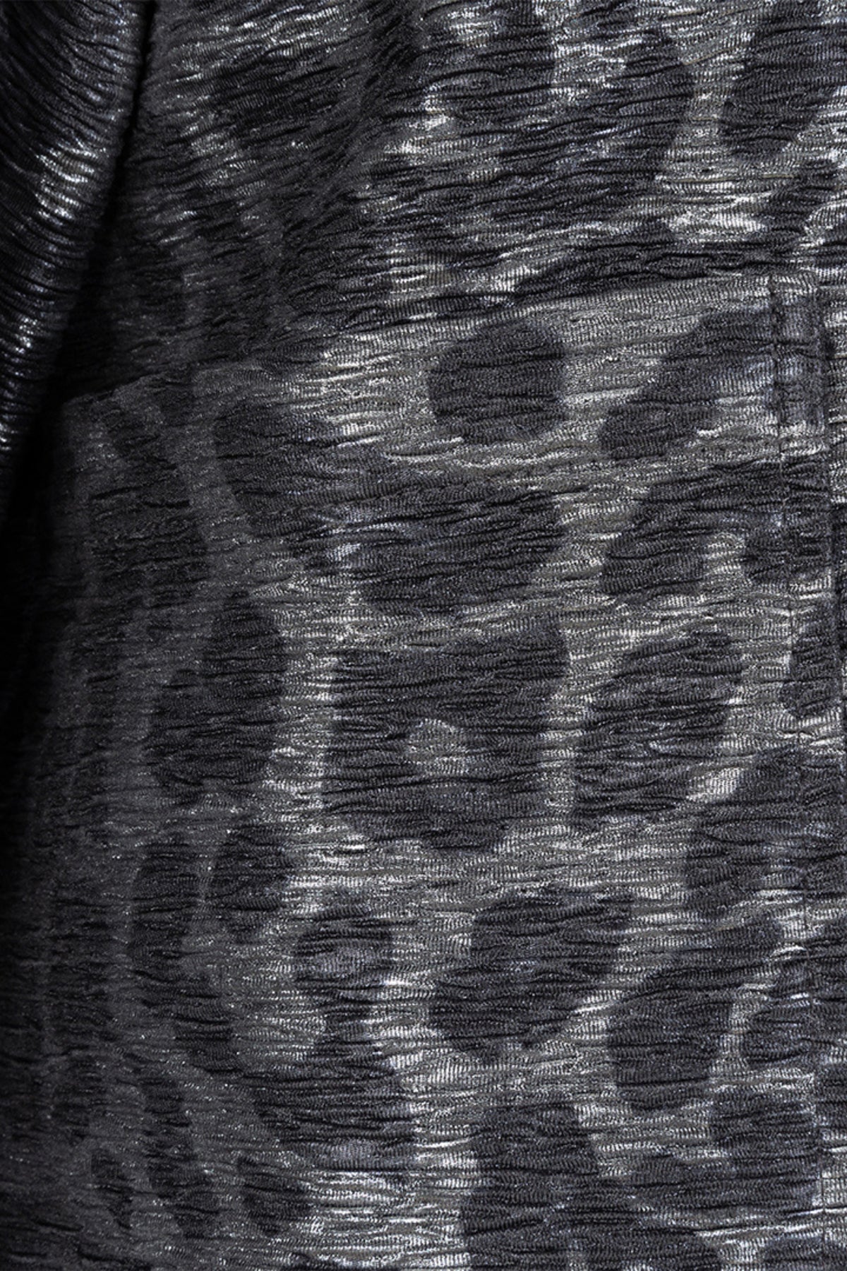 Leopard print jas in anthraciet van EsQualo, stijlvolle en comfortabele winterjas voor dames.