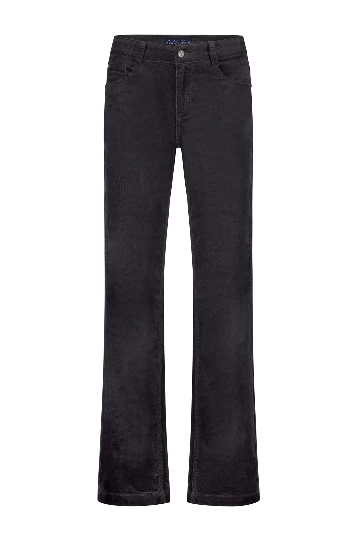 Lichte blauwe Claudette Lava broek van Red Button, met rechte pasvorm en tailleband, zichtbaar op de afbeelding.