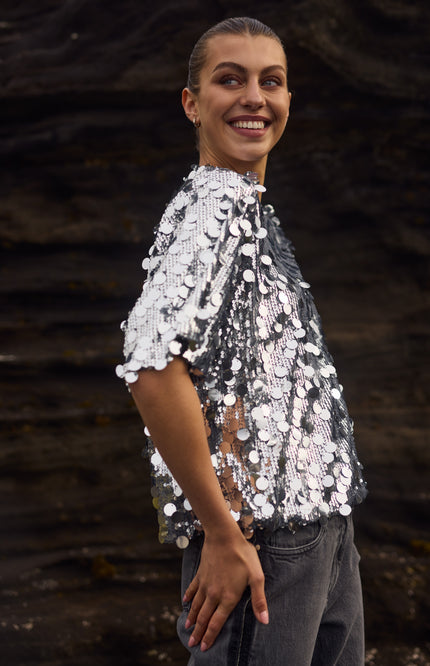 Top Yara Paillet Silver NKF01048