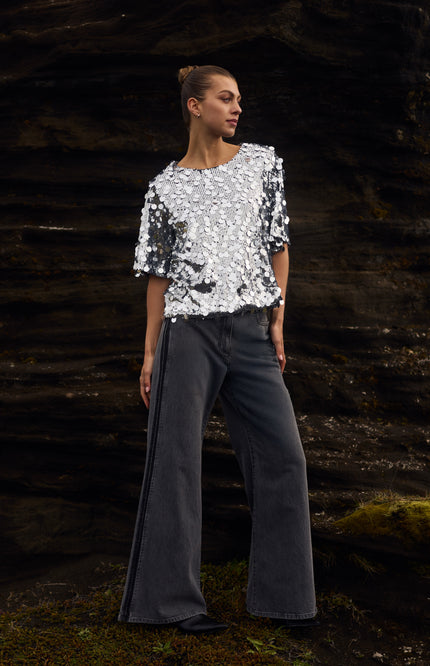 Top Yara Paillet Silver NKF01048