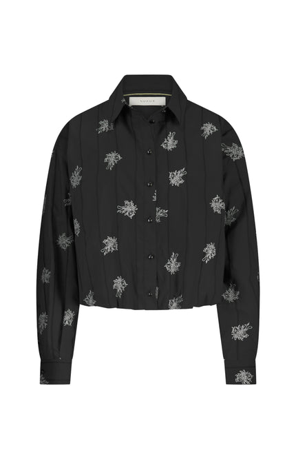 Blouse Lara Embroidery Black NKF02055