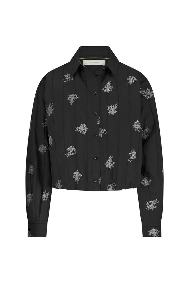 Blouse Lara Embroidery Black NKF02055