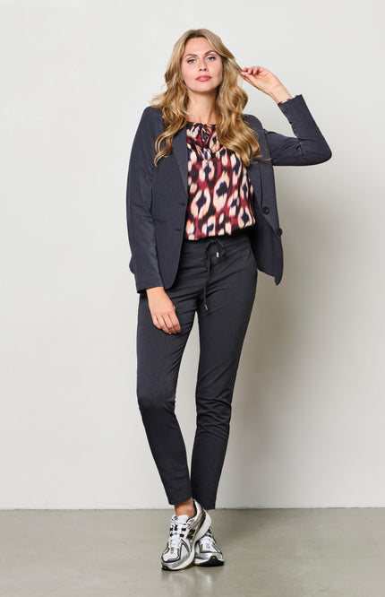 Blouse Melina Faded Small Wine Red Multi BL396