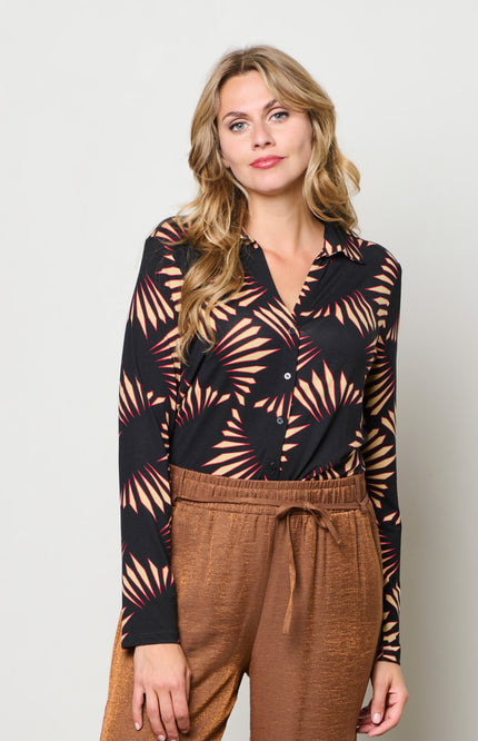Blouse Vayen Graphic Black Multi BL399