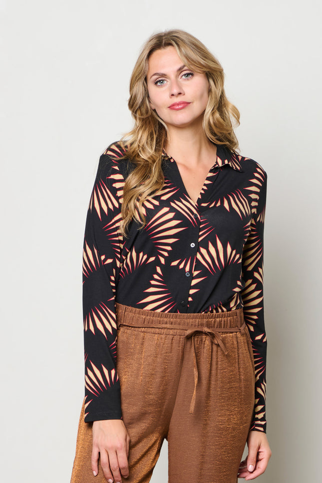 Blouse Vayen Graphic Black Multi BL399