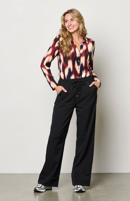 Blouse Vayen Faded Big Wine Red Multi BL402