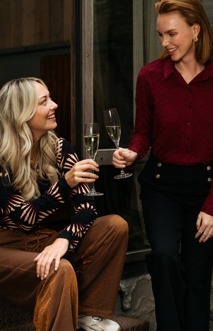 Blouse Lotte Jacquard Wine Red BL403