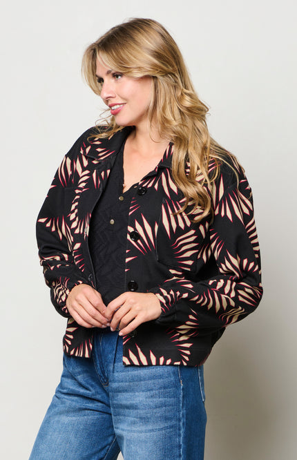 Jacket Ziga Graphic Black Multi JA144