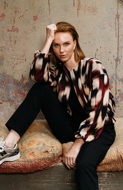 Jacket Diede Faded Big Wine Red Multi JA145