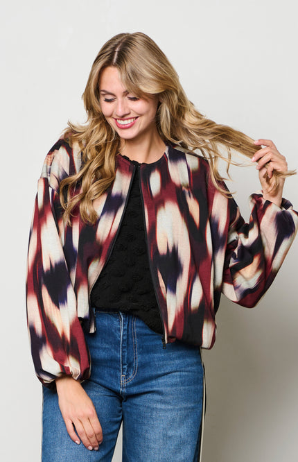 Jacket Diede Faded Big Wine Red Multi JA145