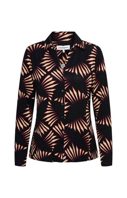 Blouse Vayen Graphic Black Multi BL399