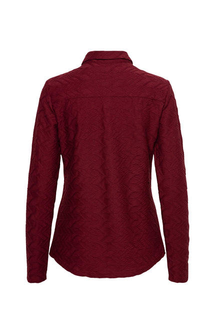 Blouse Lotte Jacquard Wine Red BL403