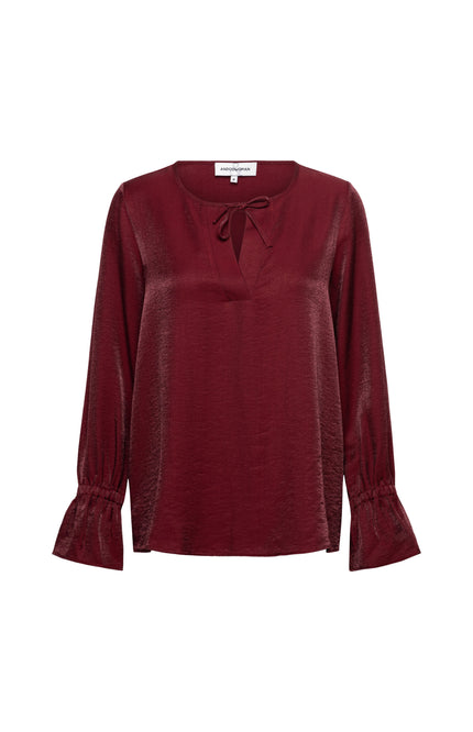 Blouse Melina Wine Red BL406