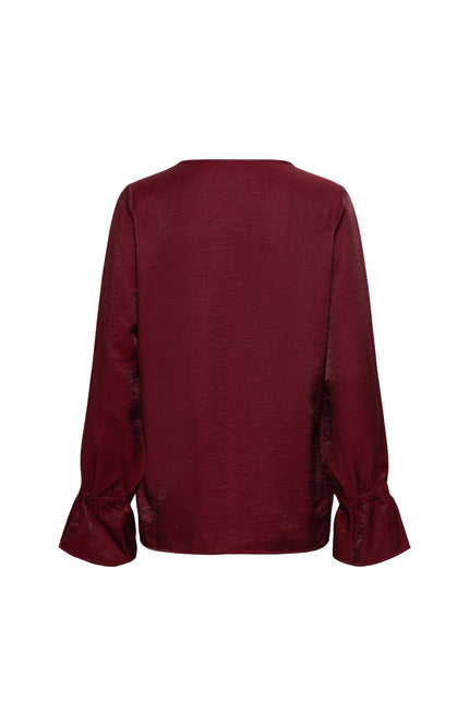 Blouse Melina Wine Red BL406