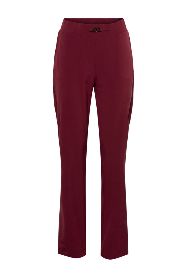 Travel Broek Pola Wine Red PA383