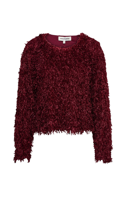 Trui Heather Wine Red PU140