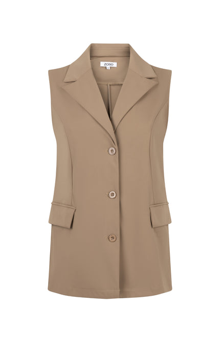 Travel Gilet Angelique Camel 255