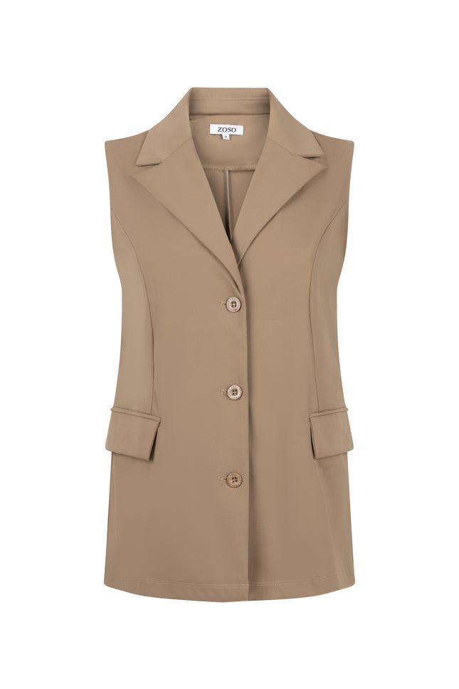 Travel Gilet Angelique Camel 255