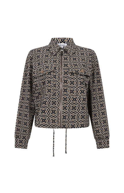 Travel Jacket Ursela Black Camel 255