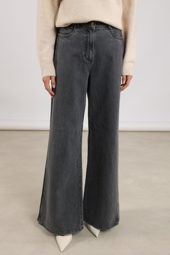 Jeans Ruby Denim Studs Grey Denim NKF09047