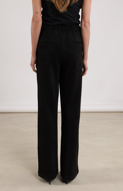 Broek Jill Suedine Black NKS09054