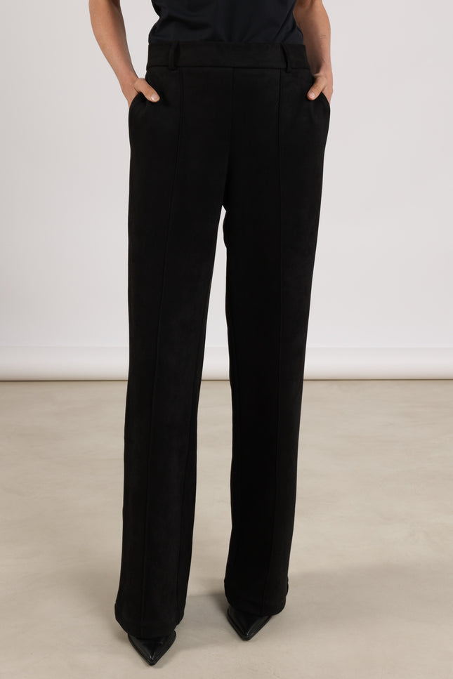 Broek Jill Suedine Black NKS09054