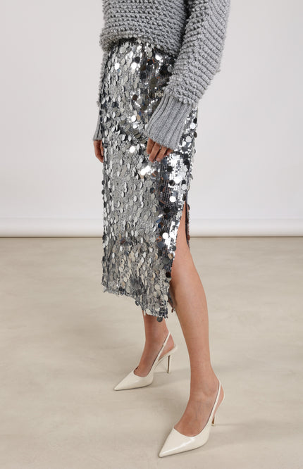 Rok Bella Paillet Silver NKF10002