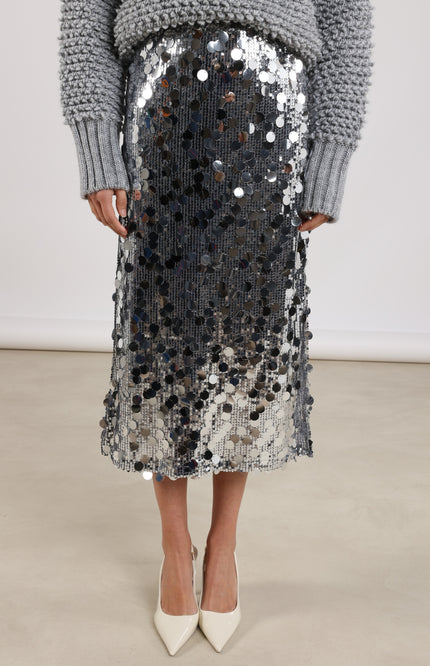 Rok Bella Paillet Silver NKF10002