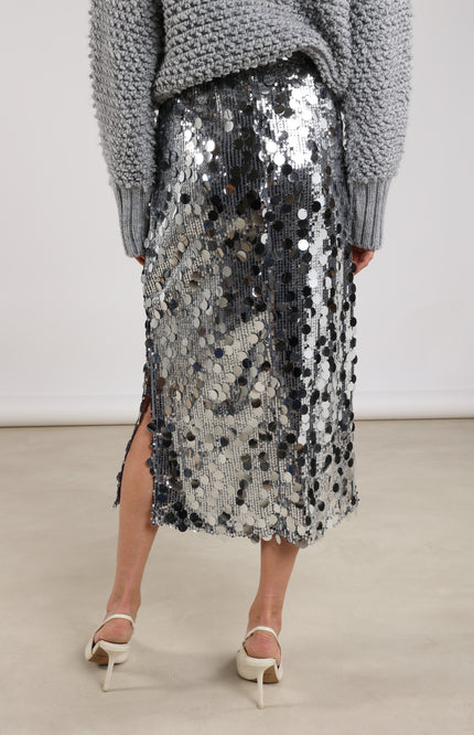 Rok Bella Paillet Silver NKF10002