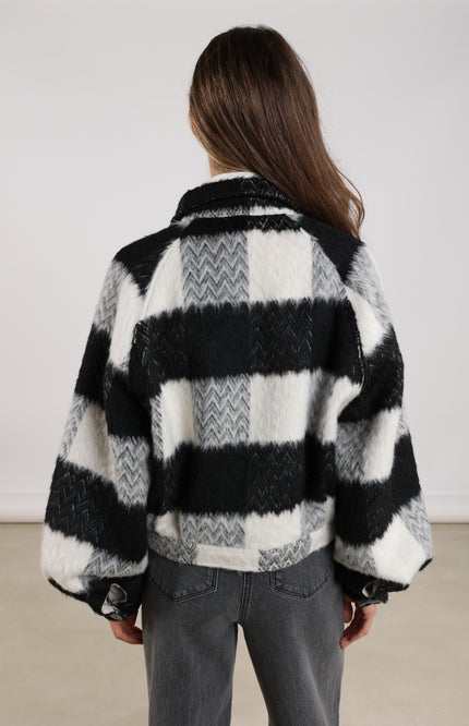 Jacket Milou Offwhite Black NKF13023