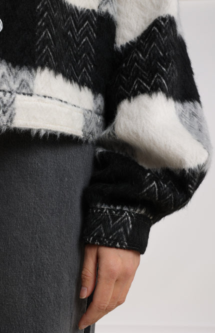 Jacket Milou Offwhite Black NKF13023