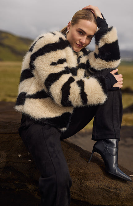 Jacket Magdalena Sand Black NKF13059