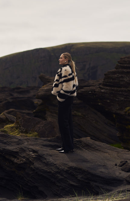 Jacket Magdalena Sand Black NKF13059