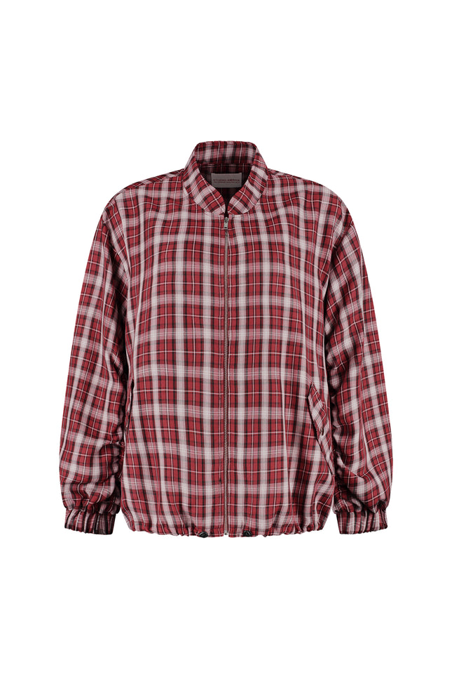 Bomber Check Red