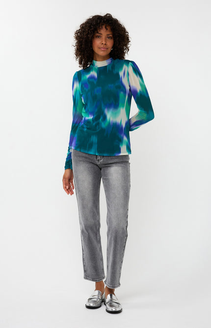 Top Mesh Faded Vibrance Print W25.30704