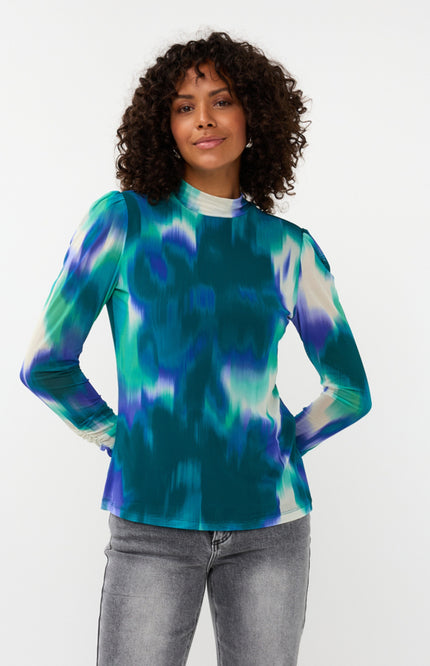 Top Mesh Faded Vibrance Print W25.30704